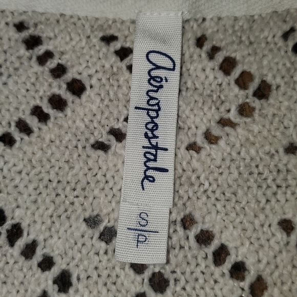 Aeropostale small knit cardigan short sleeve one button - Picture 4 of 10